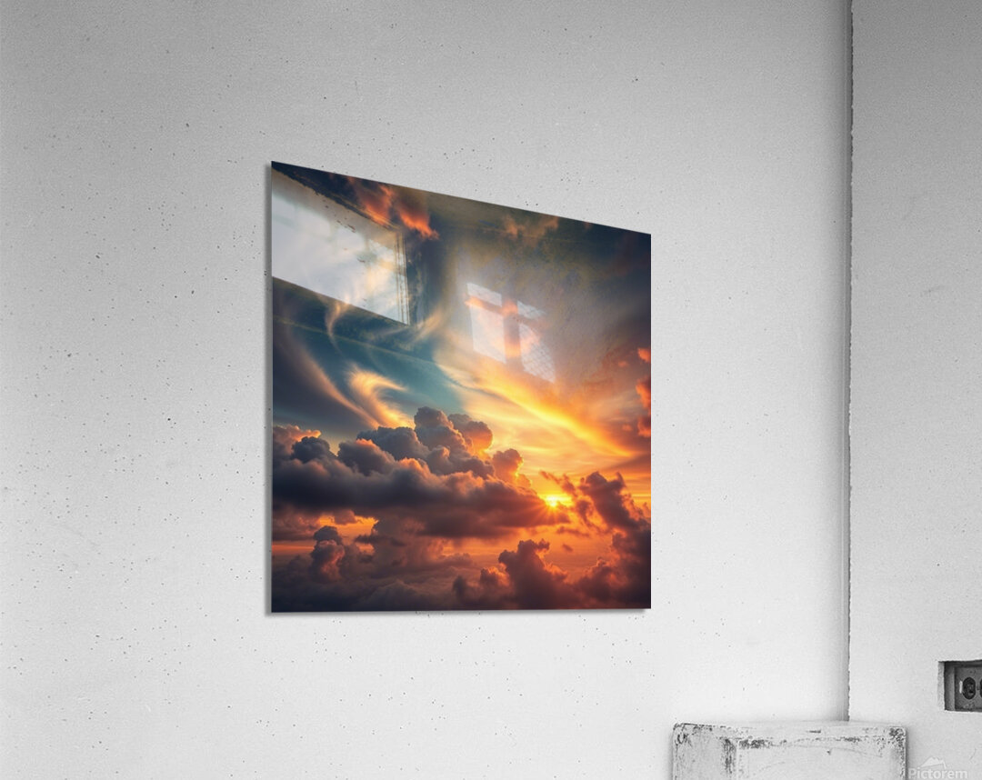 Sun and clouds Acrylic Print