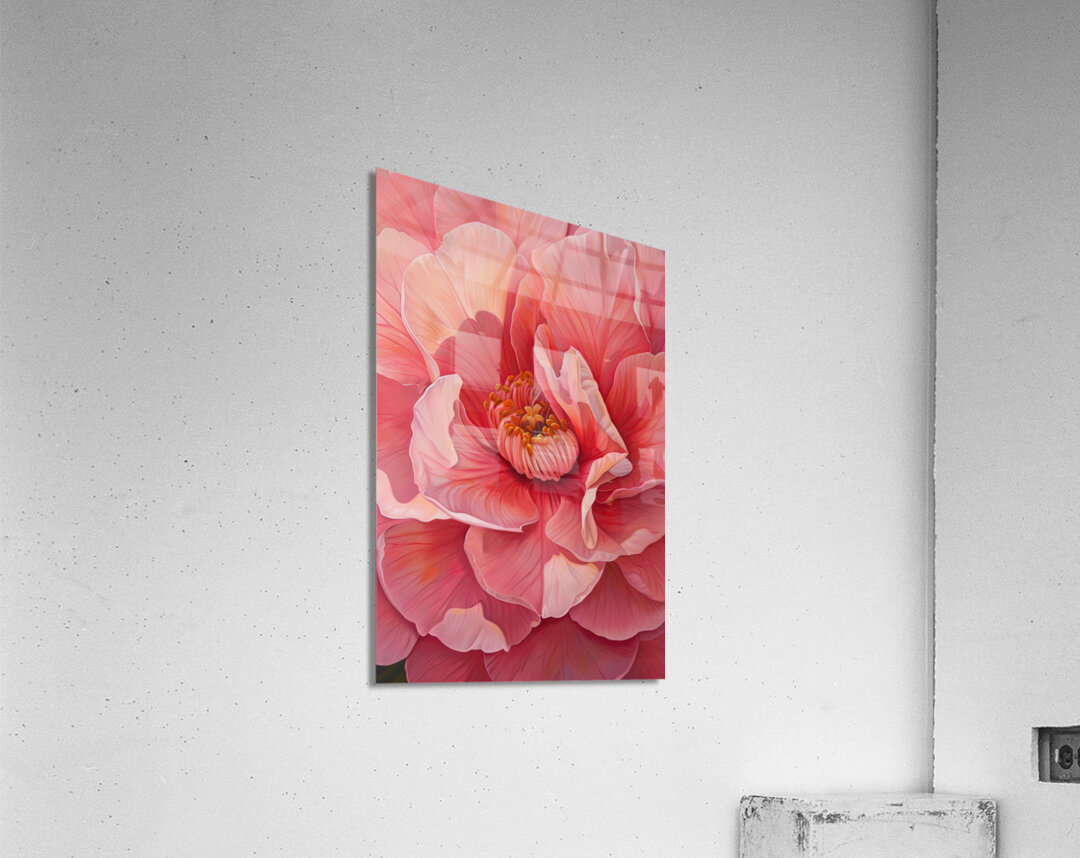 Blooming Coral Heart 2P9H7N 69 Acrylic Print