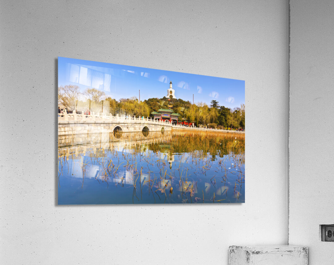 Beihai Park and the White Pagoda Beijing Acrylic Print