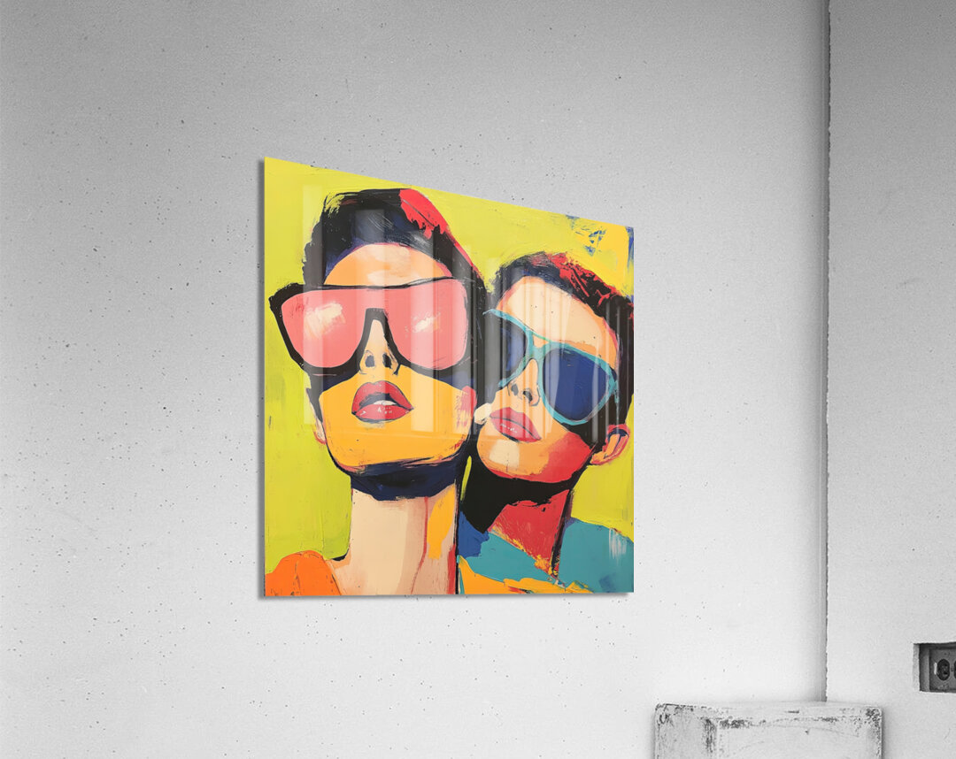 Chromatic Gaze Y2K 9H3N 48 Acrylic Print