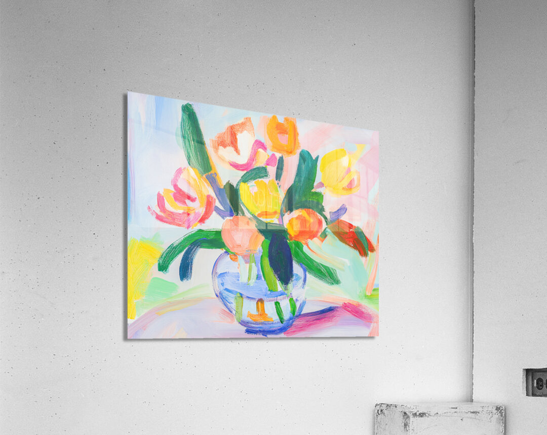 Bright Tulips Acrylic Print