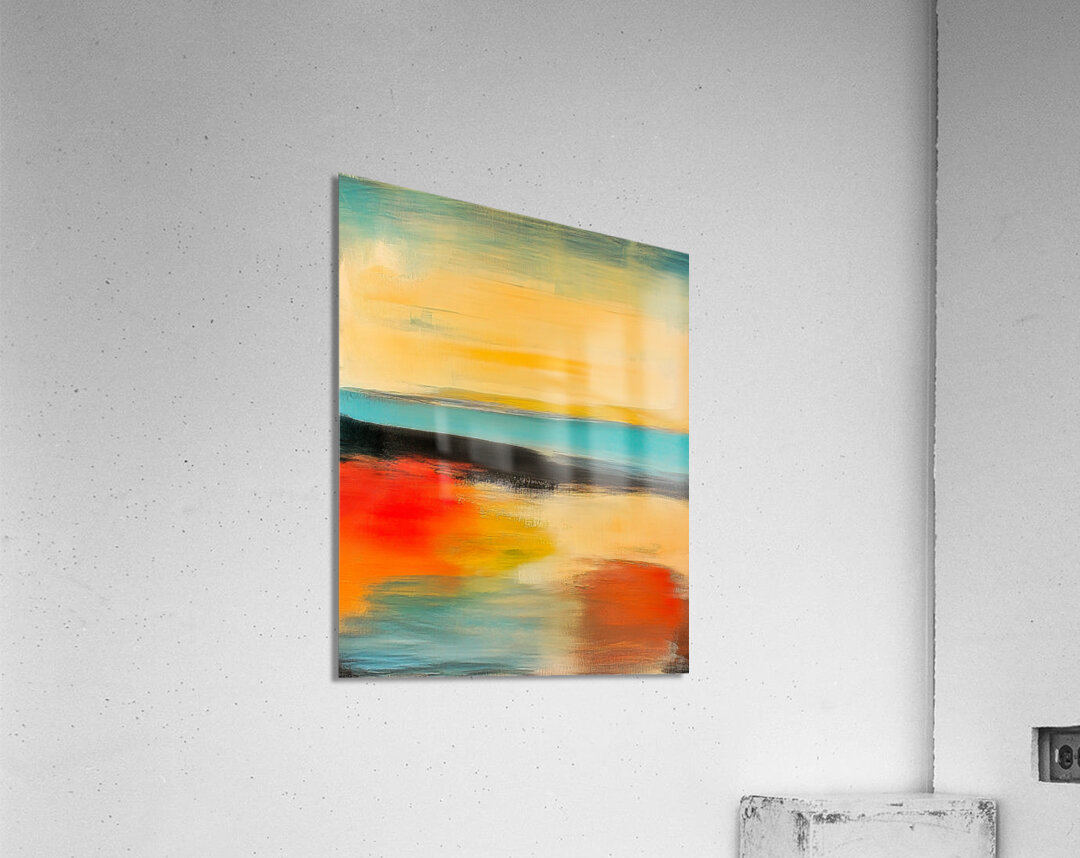 Abstract Land and Sea Acrylic Print