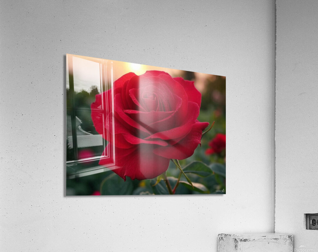Red rose Acrylic Print