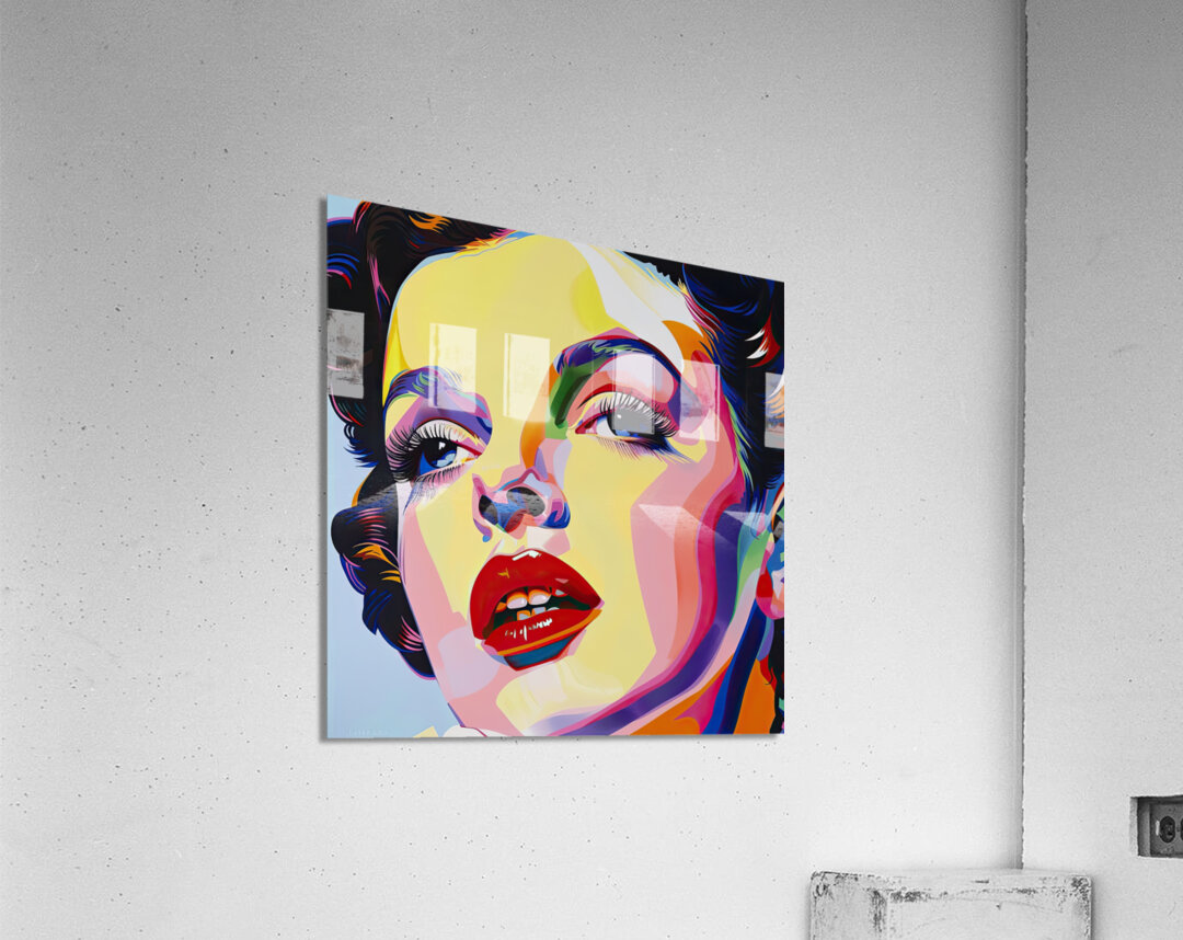 Chromatic Starlight Face H92N5Z 64 Acrylic Print