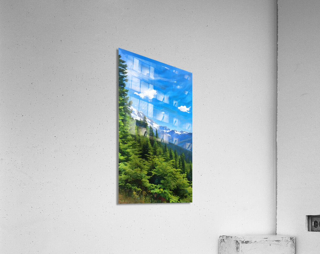 Sunny Summer Day in the Cascade Mountains Acrylic Print