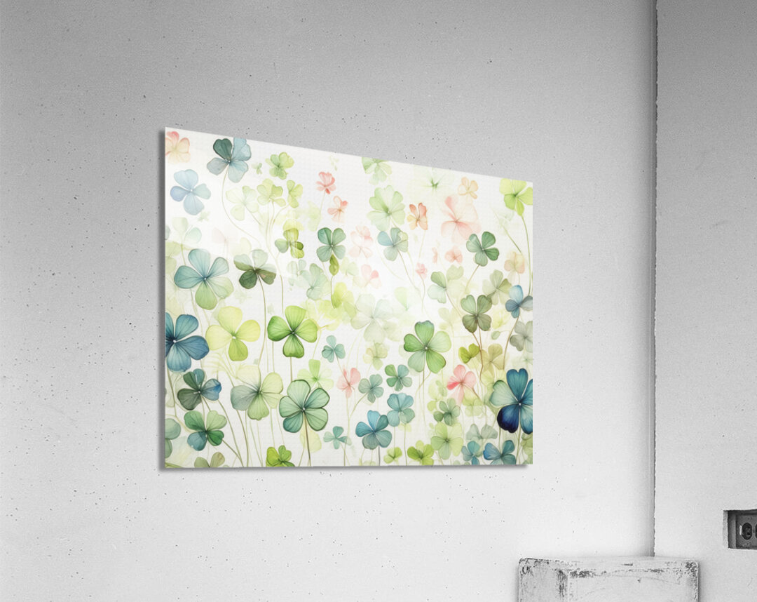 Clover All Over a Focus Wall Acrylic Print
