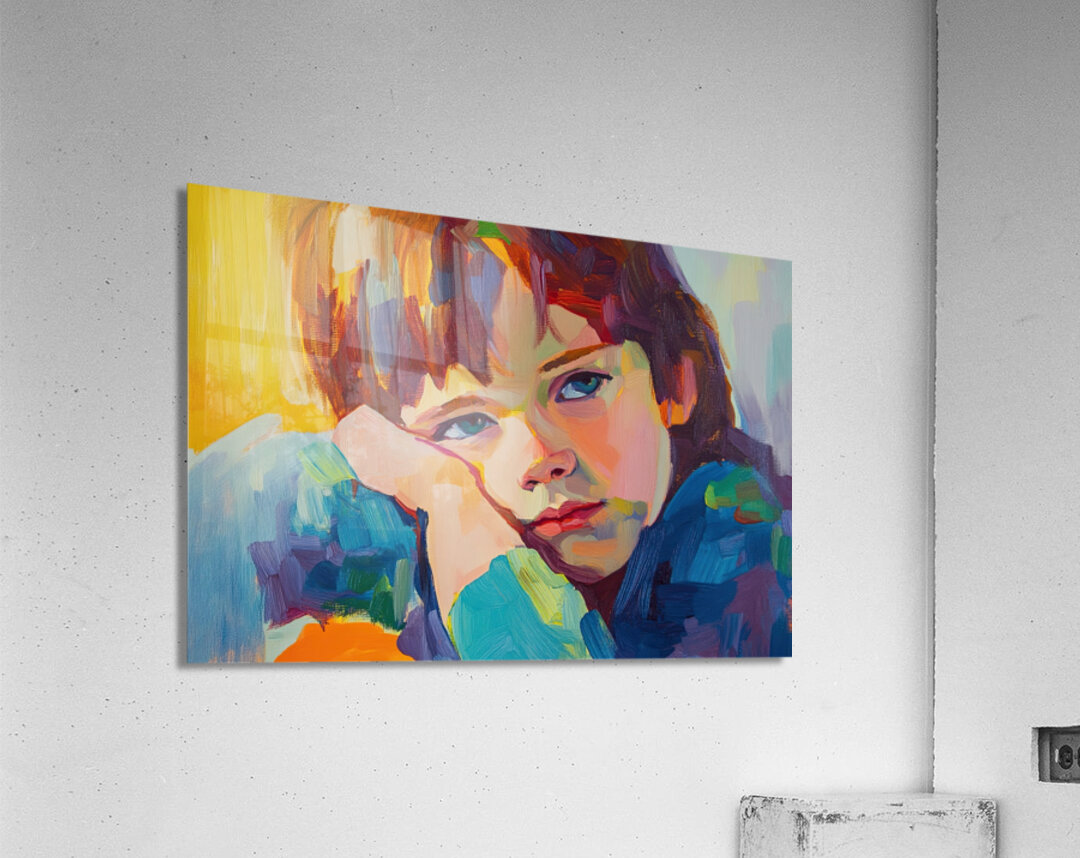 Contemplative Gaze Y59H2N 58 Acrylic Print