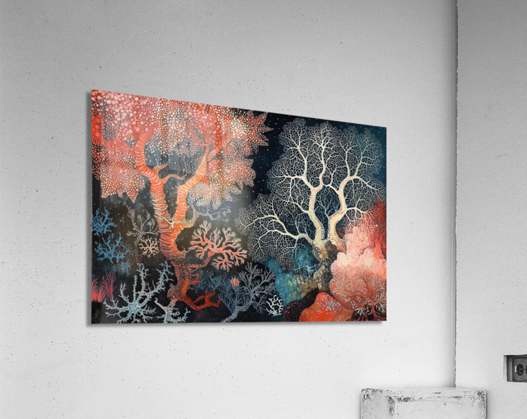 Coral Forest At Night 2H9PNZ 62 Acrylic Print