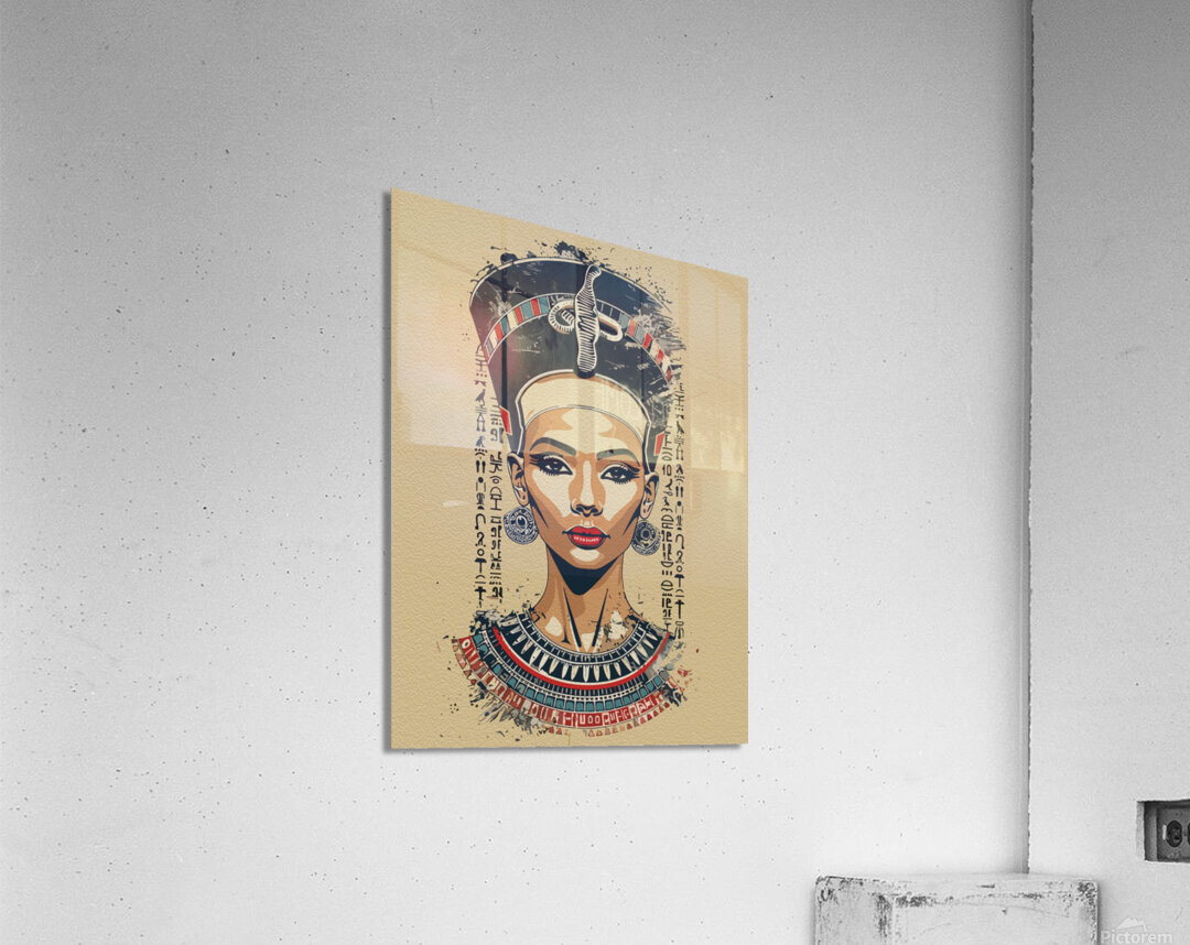 Regal Queen of Egypt – Modern Neo Pharaoh Art Acrylic Print