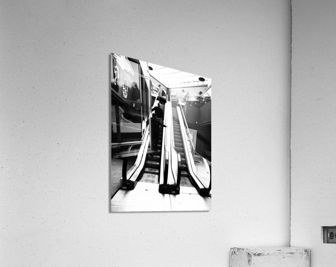   Eveyday Lifes Moments- The Escalator                                                                                       Acrylic Print