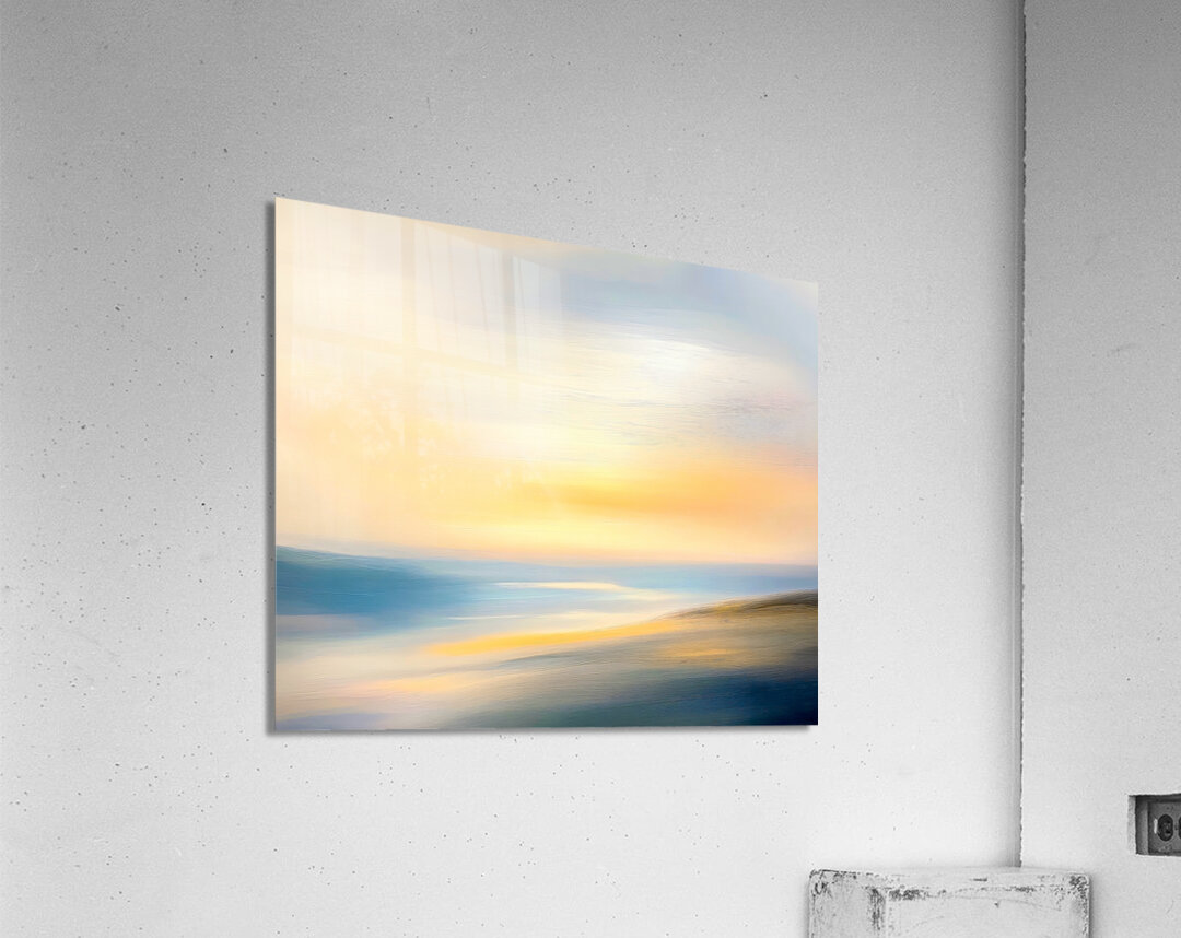 Simple Abstract Pastel Landscape Acrylic Print