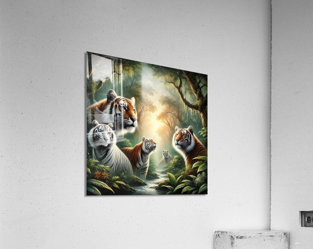 Tiger is one of the strongest and fastest predators Acrylic Print