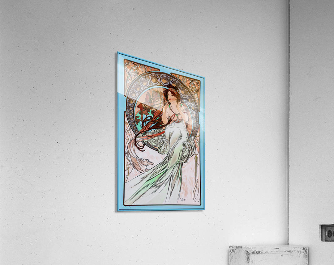 The Music by Alphonse Mucha by xzendor7 Wall Art