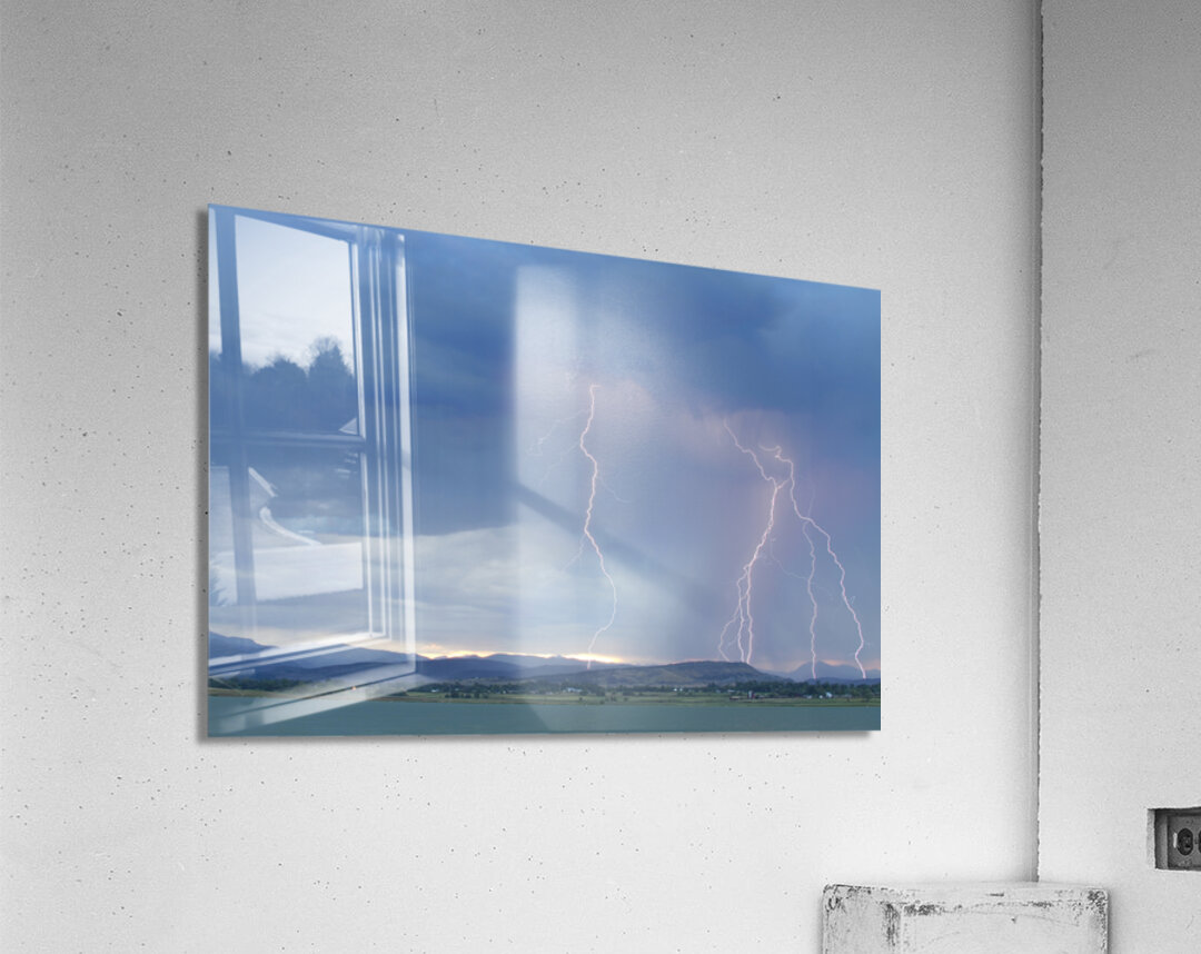 Colorado Rocky Mountains Foothills Lightning Strikes 2 Acrylic Print