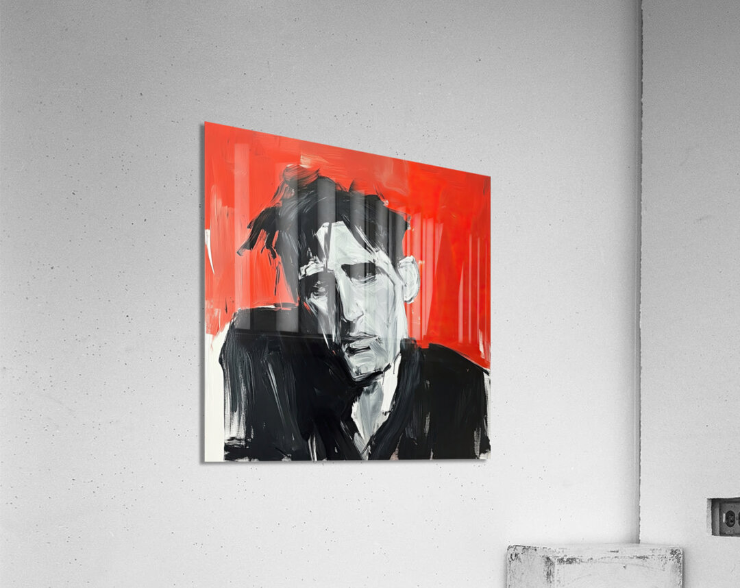 Crimson Contemplation P23K9N 52 Acrylic Print