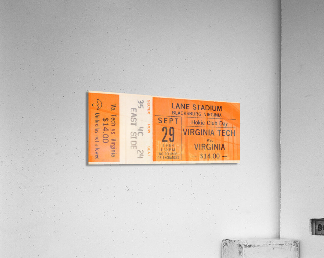 1984 Virginia Cavaliers at Virginia Tech Hokies Acrylic Print