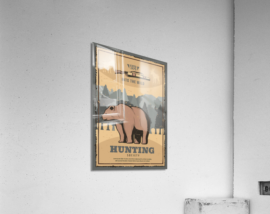 Hunting club. b Acrylic Print