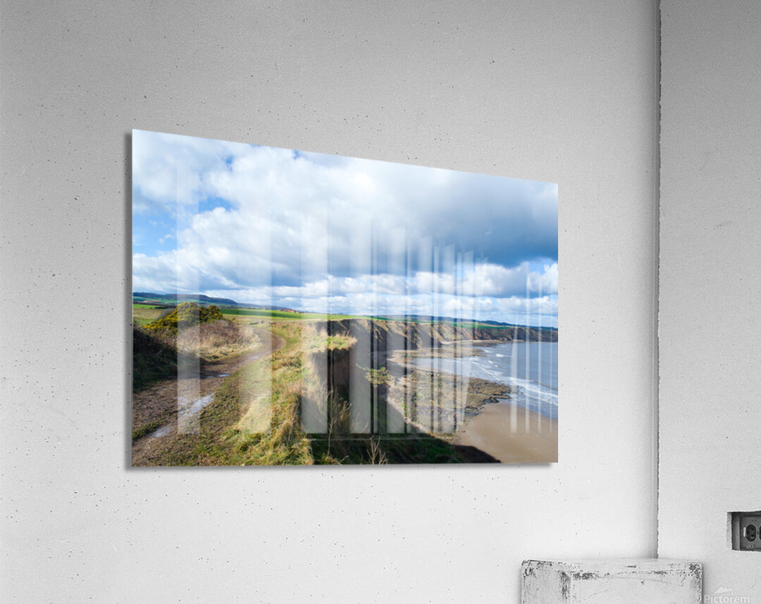 Scalby Cliffs Acrylic Print