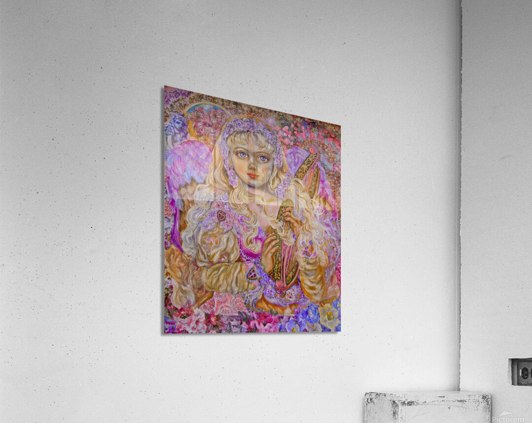 Yumi Sugai.Angel holding herbs. Acrylic Print