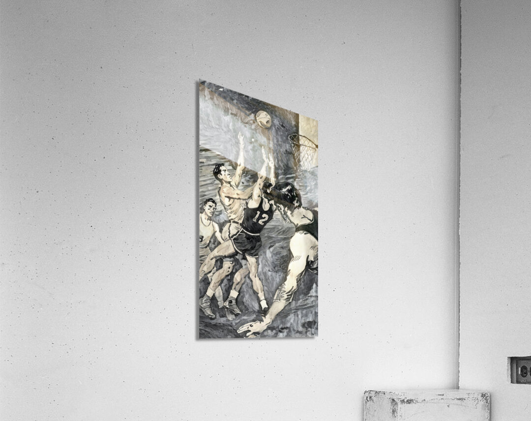 1949 Basketball Flip Shot Acrylic Print