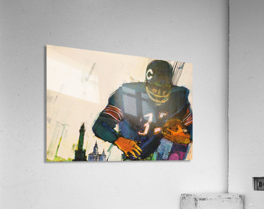 1967 Chicago Bears Art by Terry Smith Acrylic Print