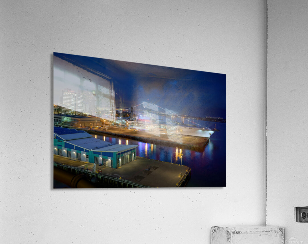 Early Morning USS Midway in San Diego Acrylic Print