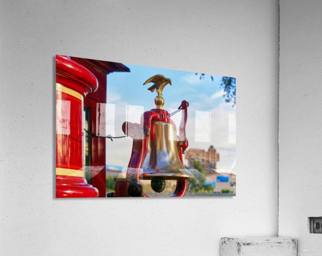 Steam Engine Bell in Theme Park Acrylic Print