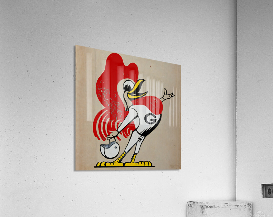 1950s Goebel Rooster Football Cartoon Acrylic Print