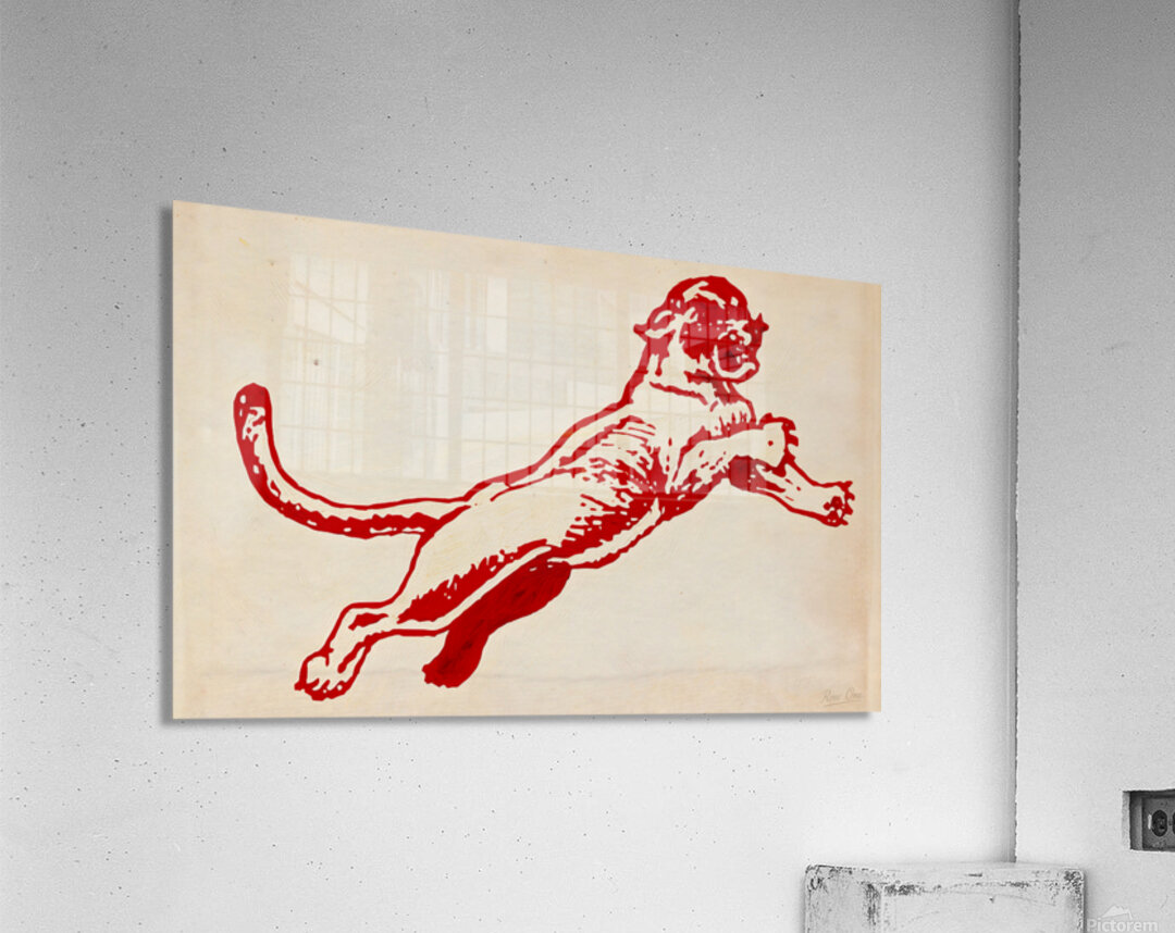 1930s Houston Cougar Art Acrylic Print