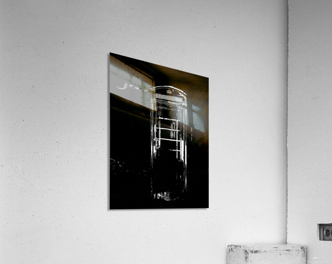 Abstract Black Phone Box Acrylic Print