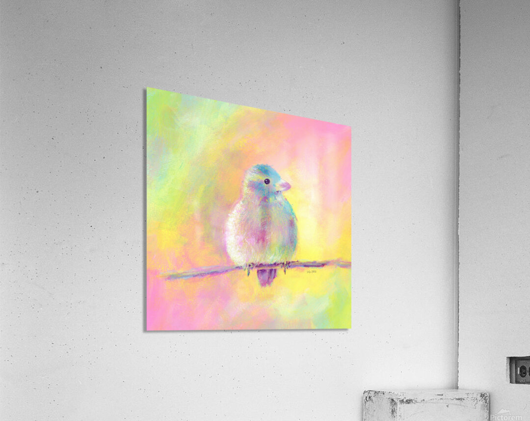 Sweet bird acrylic painting Acrylic Print