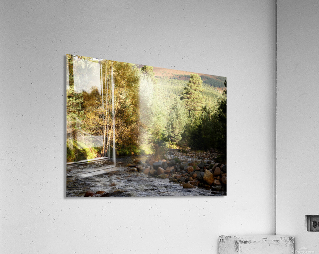 Autumns River in the Scottish Highlands Acrylic Print