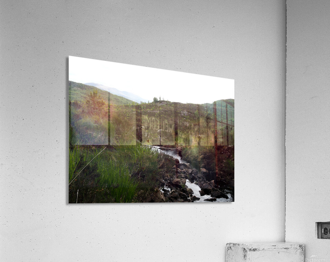  Scottish Highlands Landscape Stream                                                                                                                     Acrylic Print