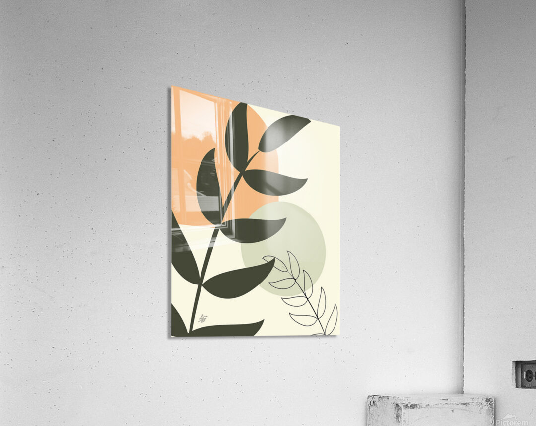 Modern Botanical Abstract Acrylic Print