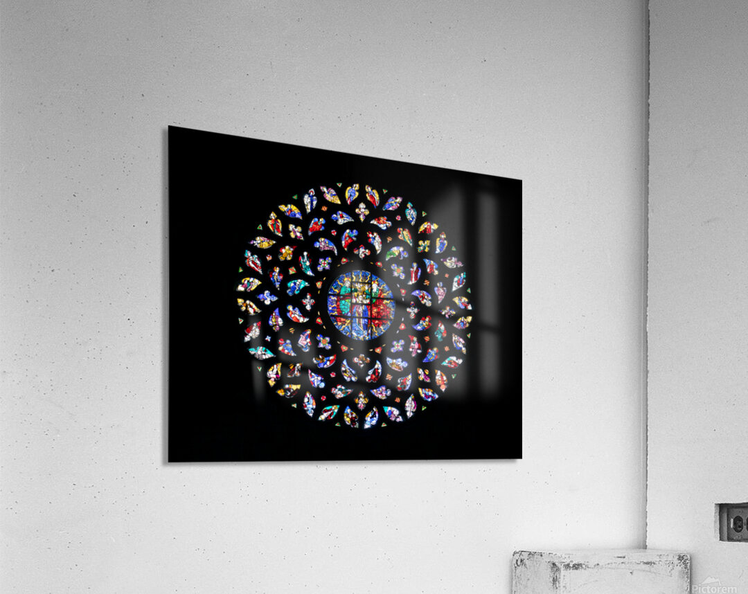 Angelic Rose Window Acrylic Print