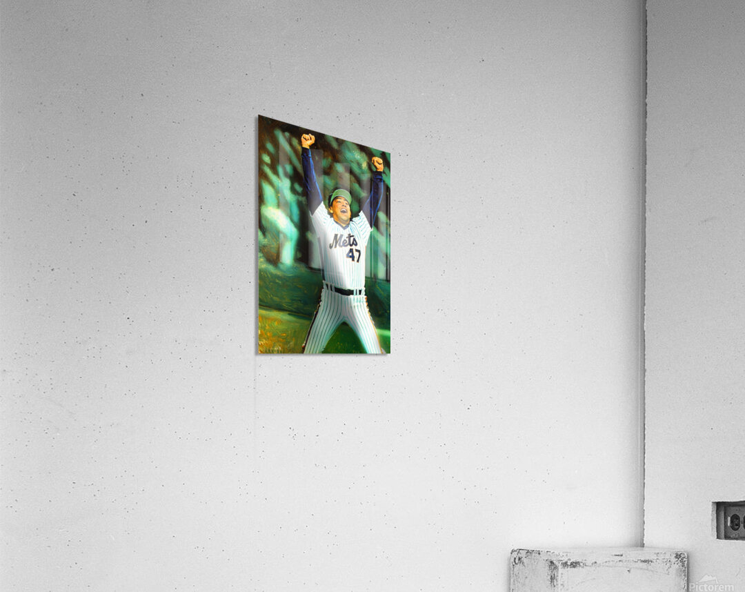 1986 Jesse Orosco New York Mets Art  Acrylic Print
