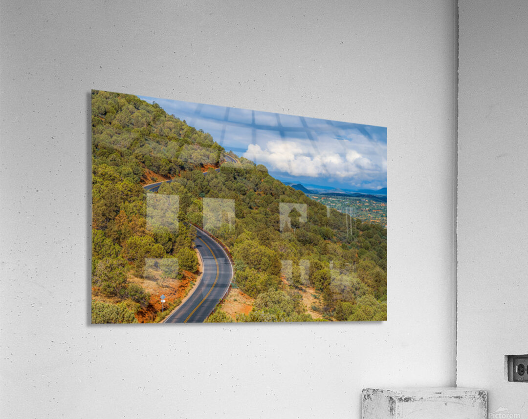 Hillside Highway Vista Acrylic Print