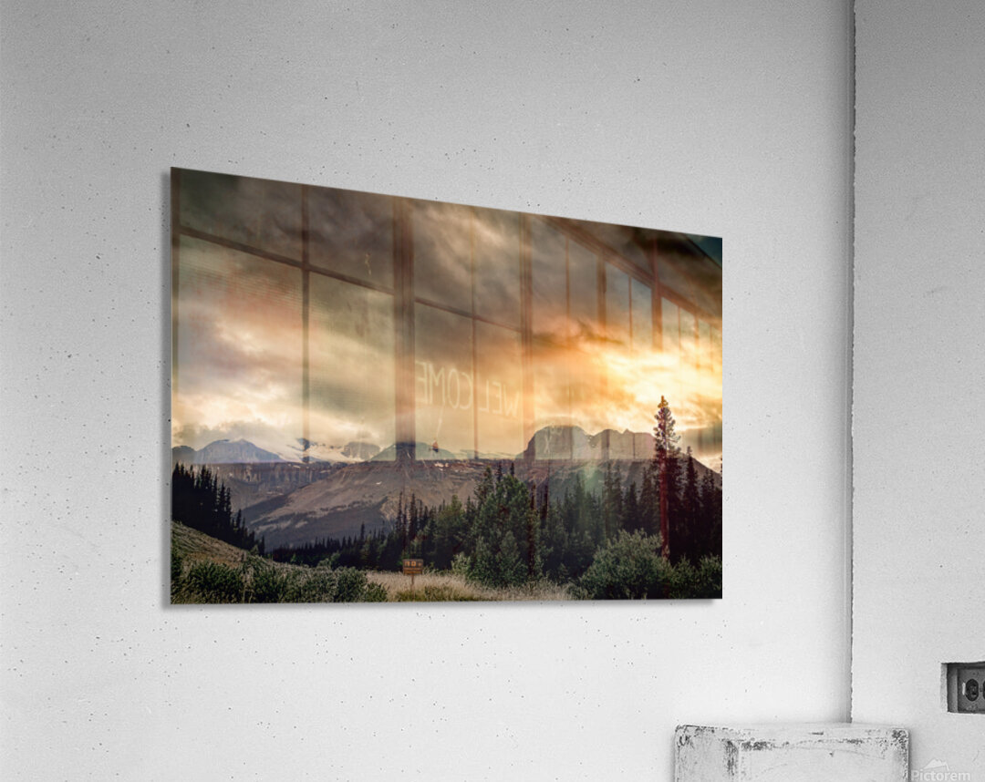 Mount Erasmus  Fire in the Sky Acrylic Print