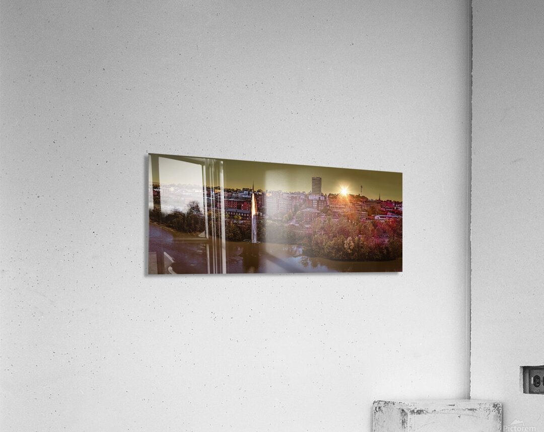 Lynchburg James River Skyline Sunset  1 Acrylic Print