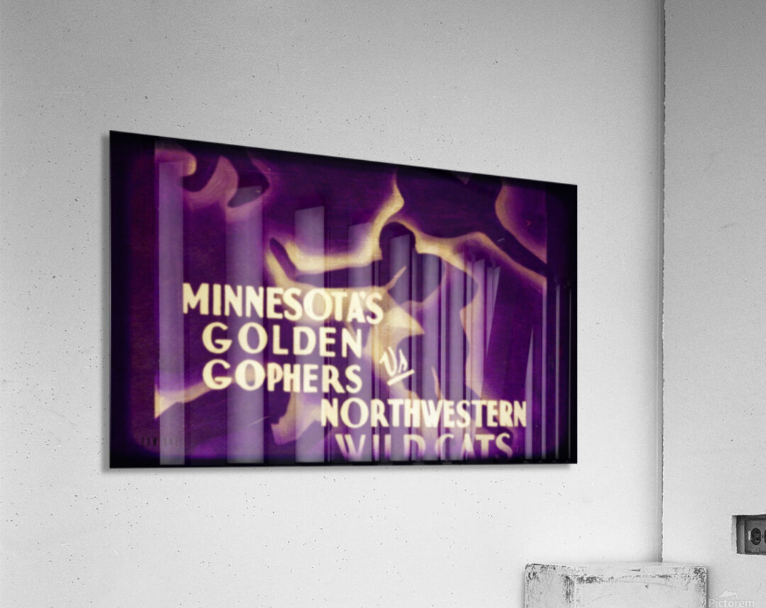 Vintage Minnesota at Northwestern Football Players Art Acrylic Print