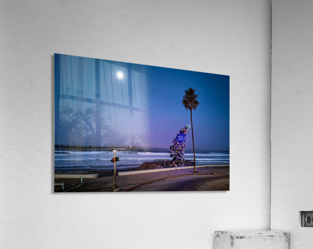 Christmas on the Beach in Ocean Beach San Diego  Acrylic Print