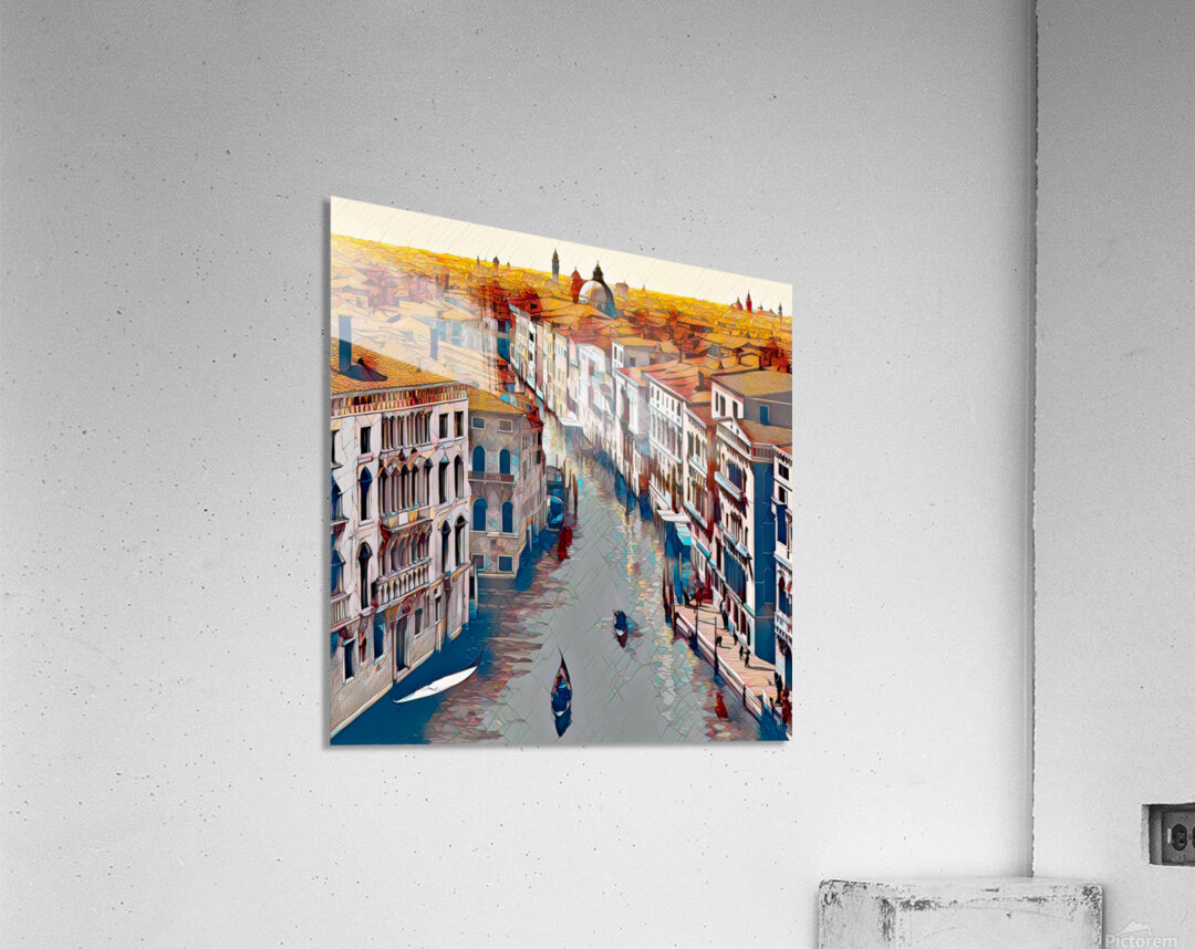 VENICE ROOFTOPS......VELVET ABSTRACT SG Acrylic Print