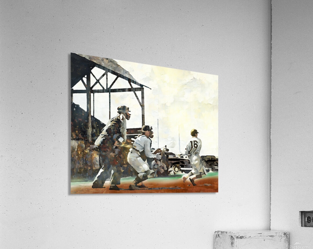 Vintage Wyoming Cowboys Baseball Art Acrylic Print