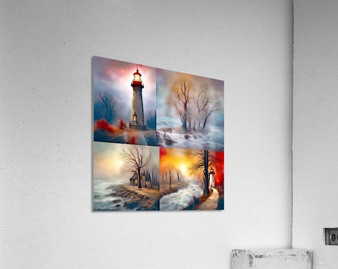 4 PANEL......VELVET ABSTRACT Acrylic Print