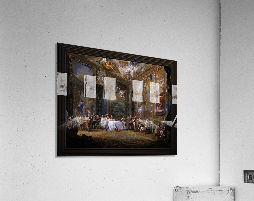 Charles III Dining Before The Court by Luis Paret y Alcazar Acrylic Print