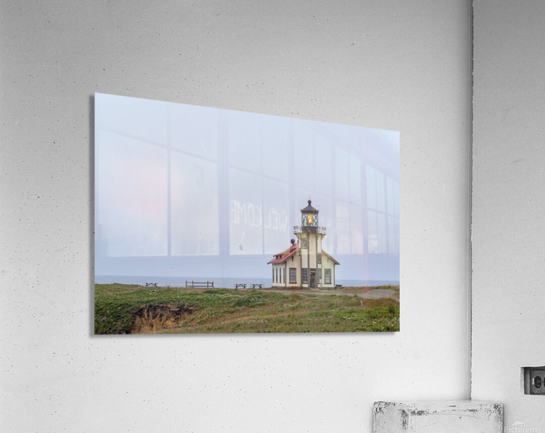 Point Cabrillo Lighthouse with light on Acrylic Print