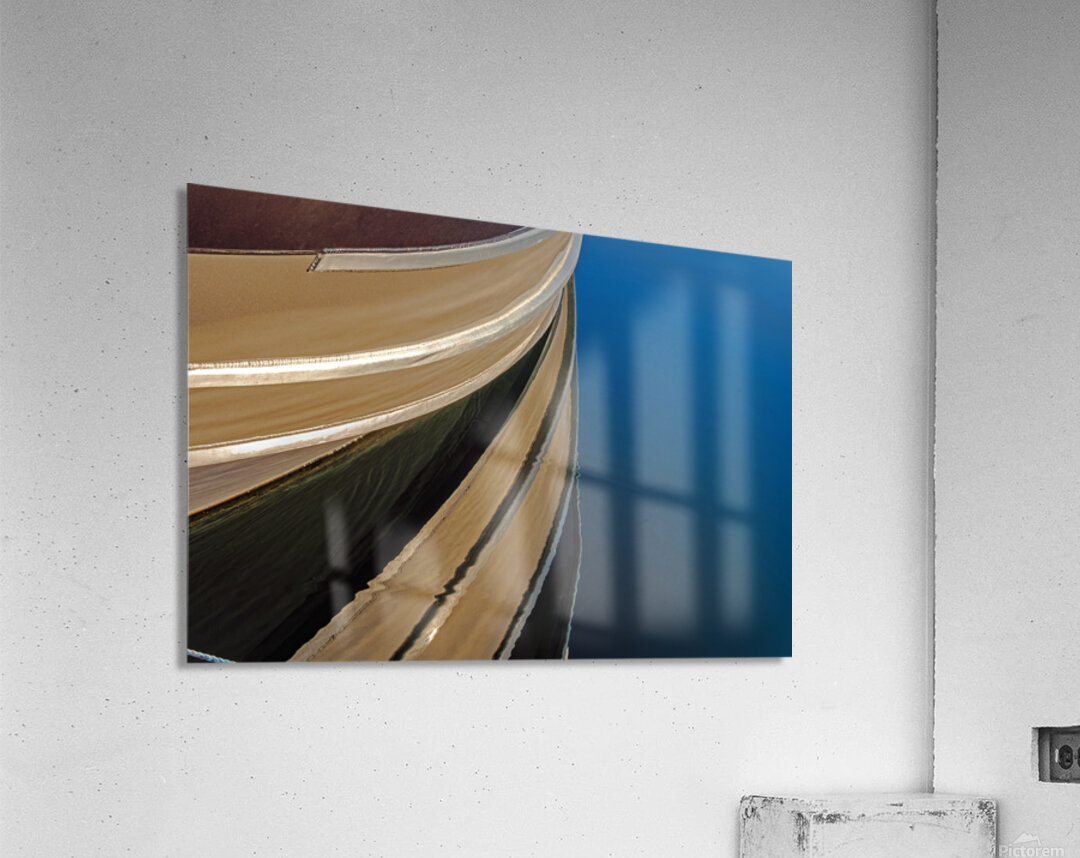 Harbor Boat Abstract Reflection Acrylic Print