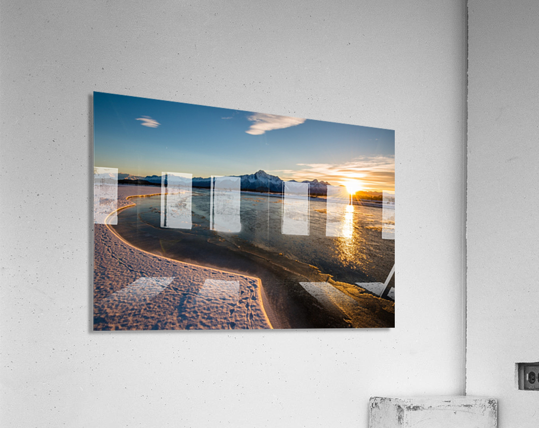 Alaskan Winter Sunset Acrylic Print