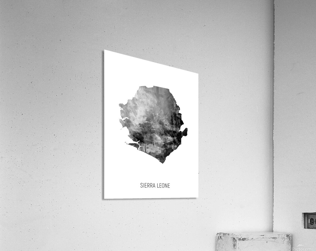Sierra Leone Watercolor Map Acrylic Print