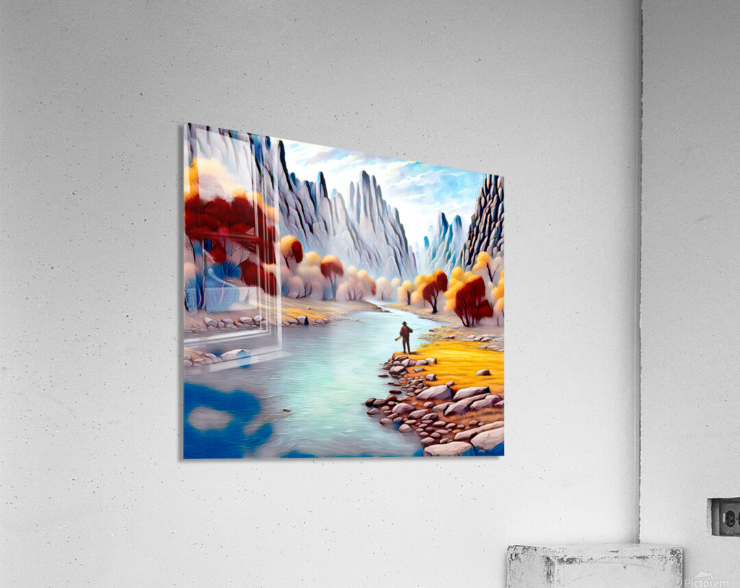 PARADISE VALLEY......VELVET ABSTRACT Acrylic Print